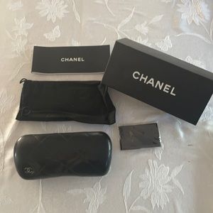 CHANEL sunglasses case, box, cloth and pouch